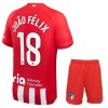 Atlético Madrid Joao Felix 18 Matchtröjor Barn Hemma Fotbollströja 2023-24 Atlético Madrid Joao Felix 18 Matchtröjor Barn Hemma Fotbollströja 2023-24